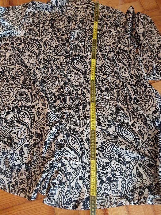 Blusa Túnica preto e bege da Trendy Karamel