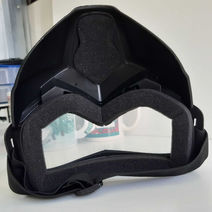 Máscara Protecção Óculos Transparentes Novos Motos Desportos Radicais