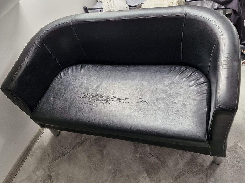 Mini kanapa  sofa brązowa