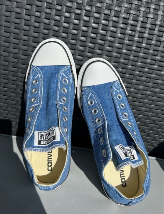 Niebieskie Converse Chuck Taylor Slip-On
