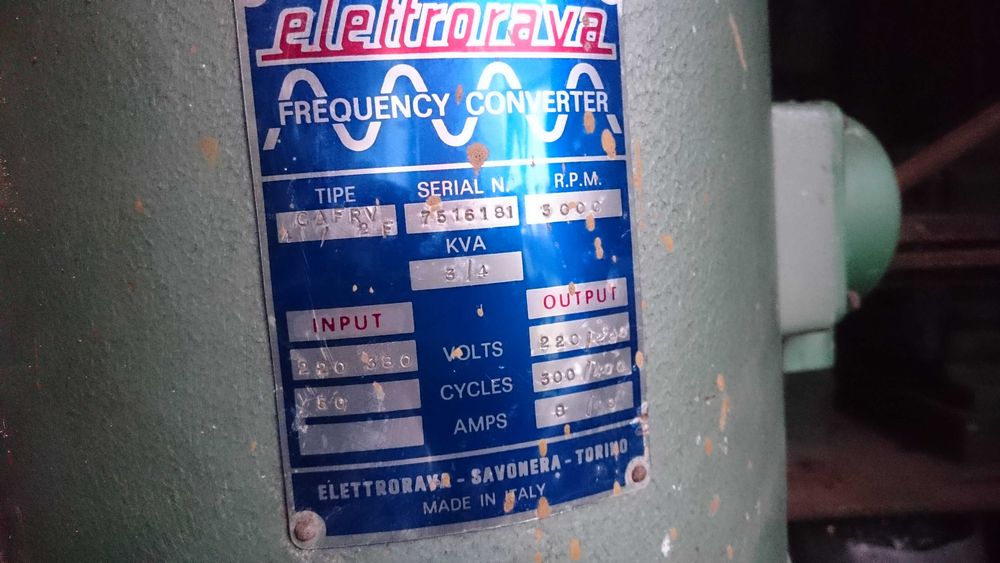 Przetwornica elektryczna Elettrorava Frequency Converter