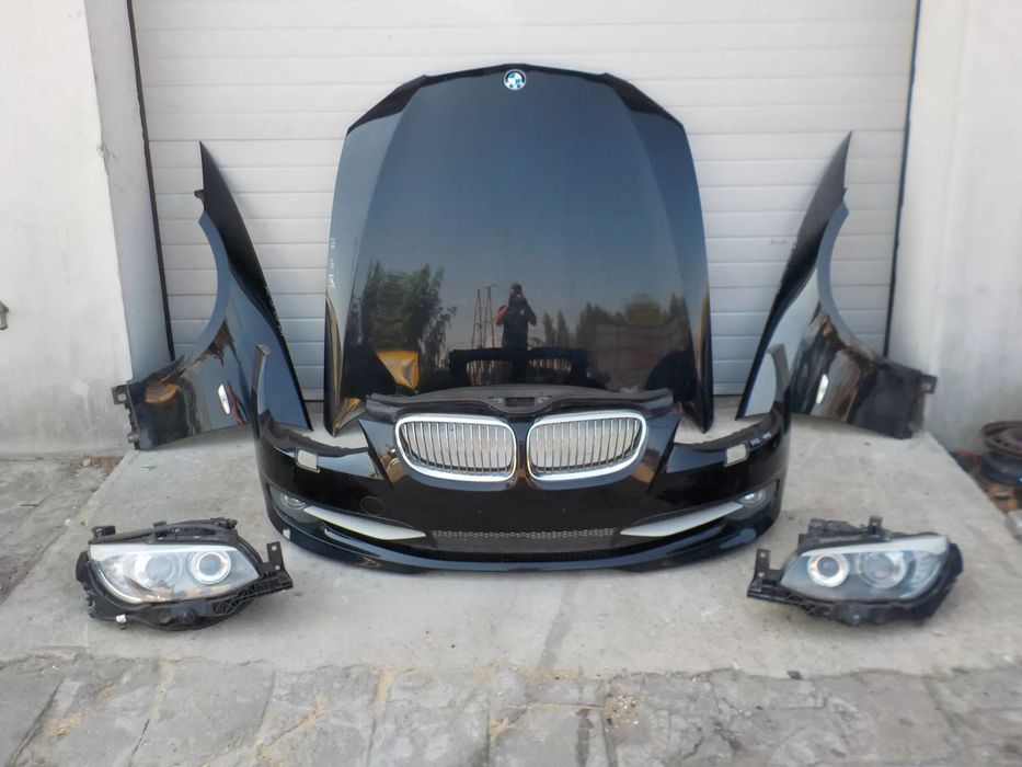 BMW SERIA 3 E92 LIFT 3.0 D PRZÓD MASKA ZDERZAK BŁOTNIKI PAS PRZEDNI Z CHŁODNICAMI LAMPY XENON UK 475
