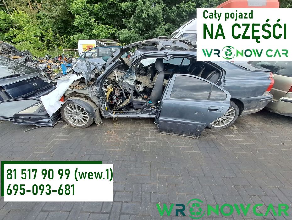 Volvo S60 FL (04-10r.) 2.4 D 163KM. Silnik D5244T5 Skrzynia 6-MAN 2WD / M66 lakier TITANIUM GREY PEARL 45500.Cały na części.GWARANCJA !!! Przód Tył Zestaw Komplet Drzwi Klapa Zderzak Błotnik Maska Grill Atrapa Szyba Pas Lampa Lusterko Boczki Fotel Kanapa