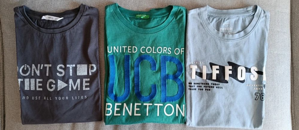 Lote 3 t-shirts só 7€, tamanho 11-12 anos (152 cm)