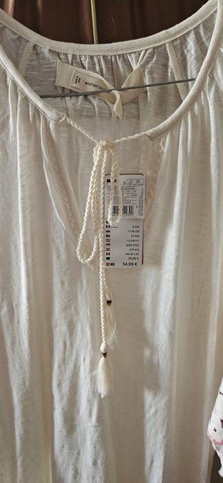 Vestido da marca WS em algodão e bordado