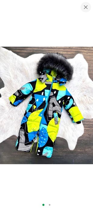 Теплий зимовий комбінезон з флісовою підкладкою Nika style. 98. До -20