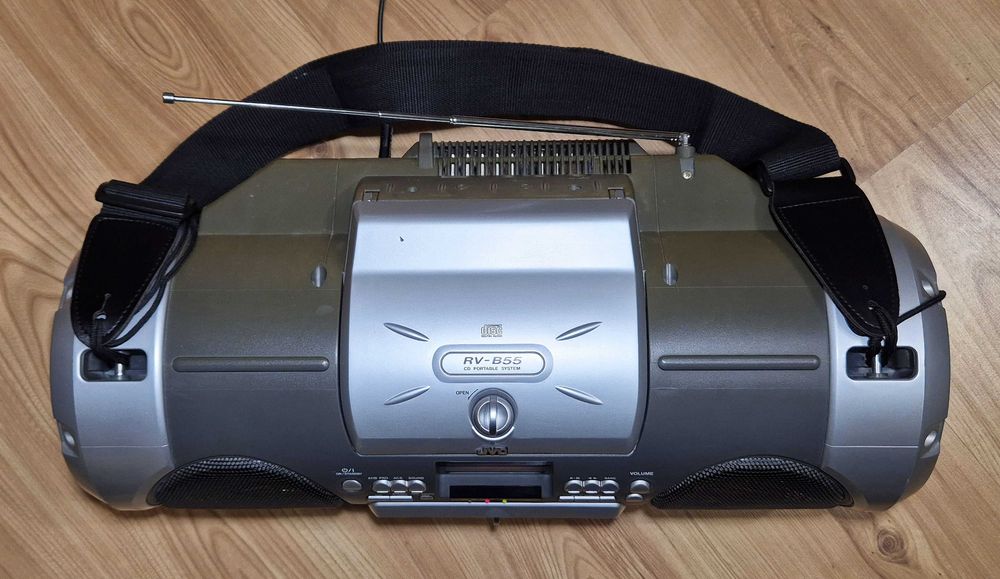 Radiomagnetofon CD Boombox JVC RV-B55 Japonia '99 vintage Oborniki • OLX.pl