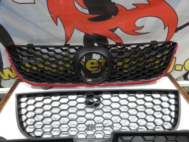 Kit 4 grelhas de para-choques vw polo 9N3 05-09 GTI LOOK abs (plastico)