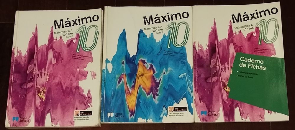 Manuais e caderno de atividades "Máximo 10" matemática