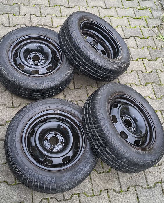 Felgi stalowe R15 4x108 ET27 + opony zimowe Wrocław Psie Pole • OLX.pl