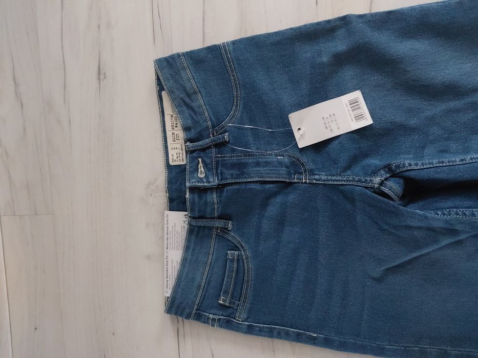 Jeansy damskie slim fit