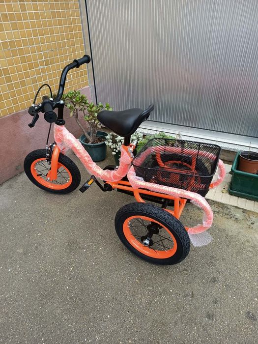 Triciclo criança com Cesto Traseiro – R 12"