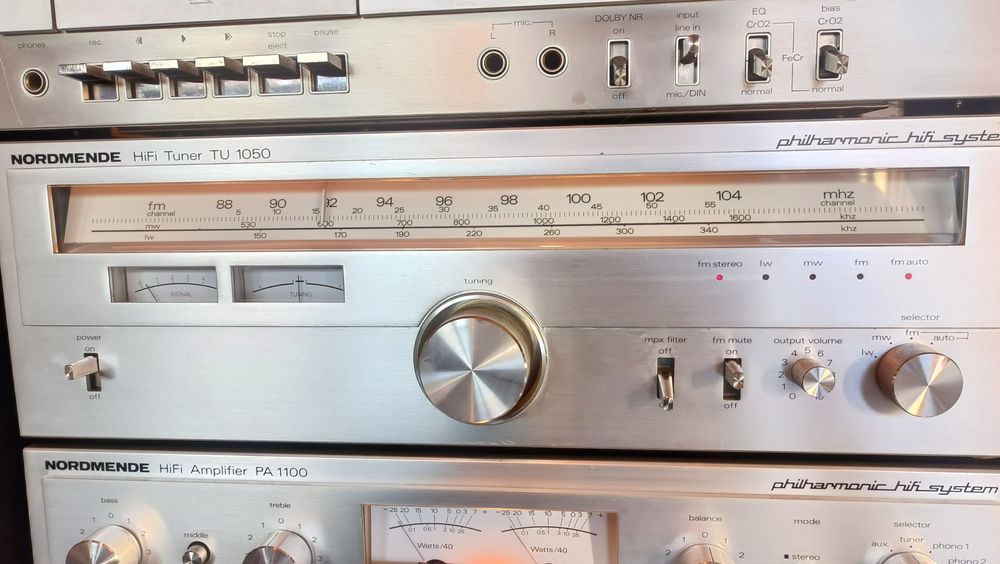 Nordmende Philharmonic, wzmacniacz, tuner, deck, gramofon