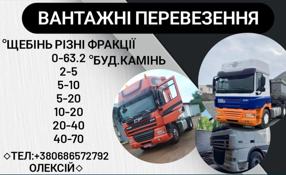 Щебінь пісок відсів