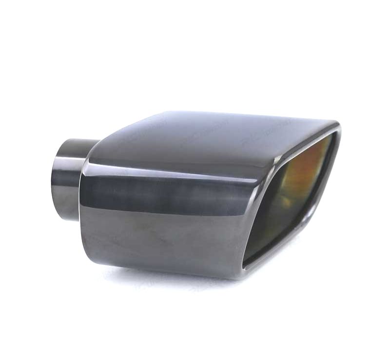 PONTEIRA DE ESCAPE UNIVERSAL EM INOX PRETO