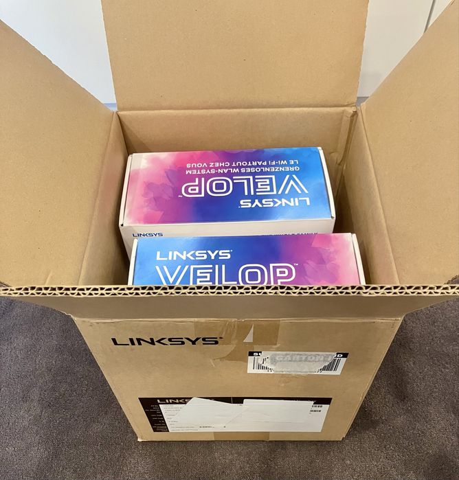 Mesh Wi-Fi роутер Linksys Velop WHW03 AC2200, комплект 2 шт
