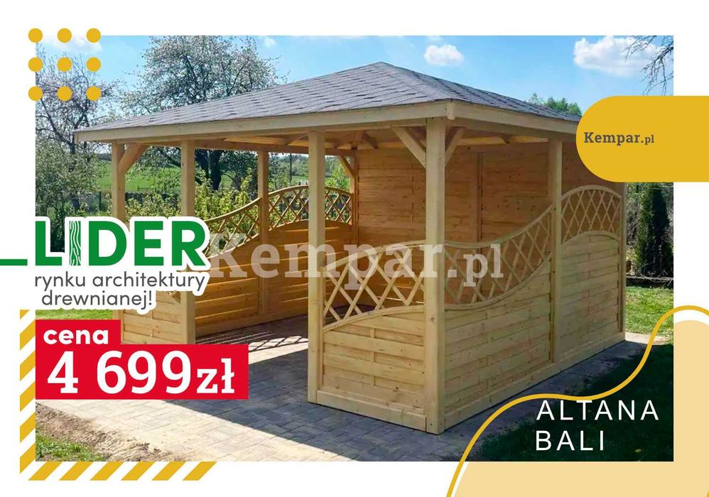 Altana Altanki Altanka ogrodowa drewniana BALI
