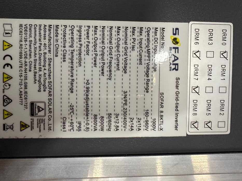 Inwerter solarny SofarSolar 8.8KTL-X