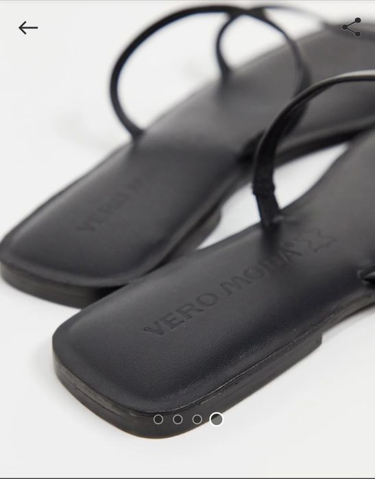 Шльопанці шкіряні Vero Moda