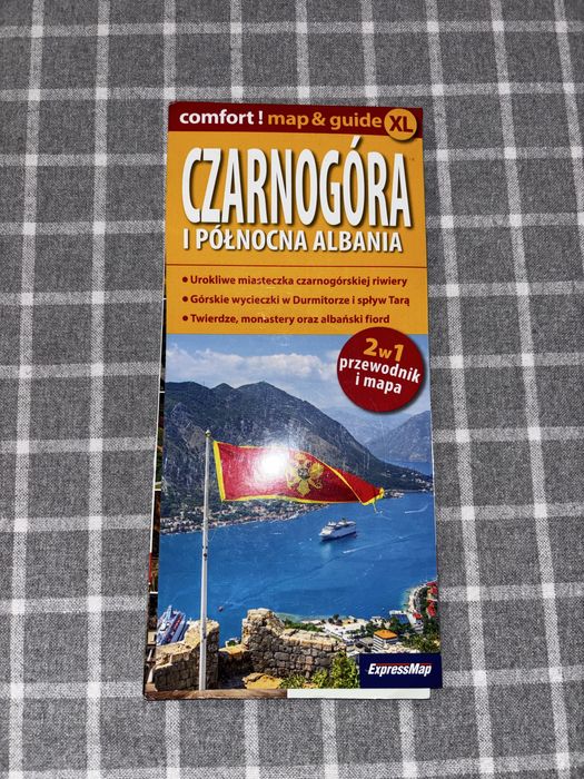 Mapa Czarnogóra i północna Albania