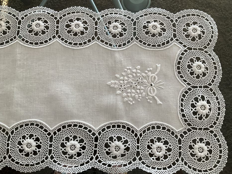 Conjunto de 3 naperon em linho- NOVO