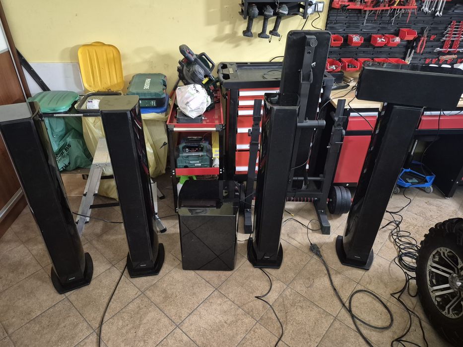 Mocne kino domowe Philips Oraz wzmacniacz  ONKYO