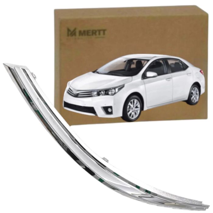 5318202010 CHROMOWANA LISTWA LAMPY LEWY PRZÓD TOYOTA COROLLA XI E16 13-16