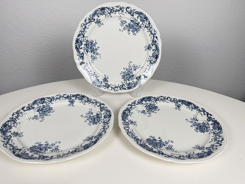 Duży talerz obiadowy 27cm Villeroy Boch Valeria niebieski