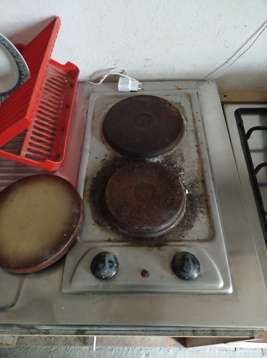 Zlew kuchenka elektryczna na działkę