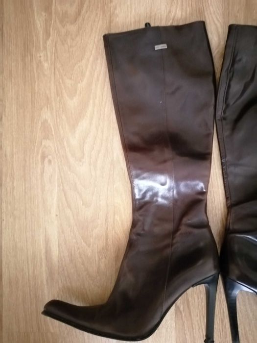 Botas de pele Paulo Brandao - Castanhas