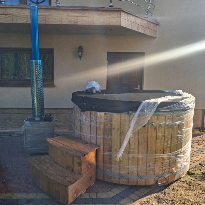 Nowa balia ogrodowe z jacuzzi ruska bania