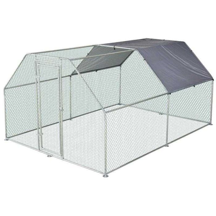 Galinheiro de metal galvanizado 3x4x2m