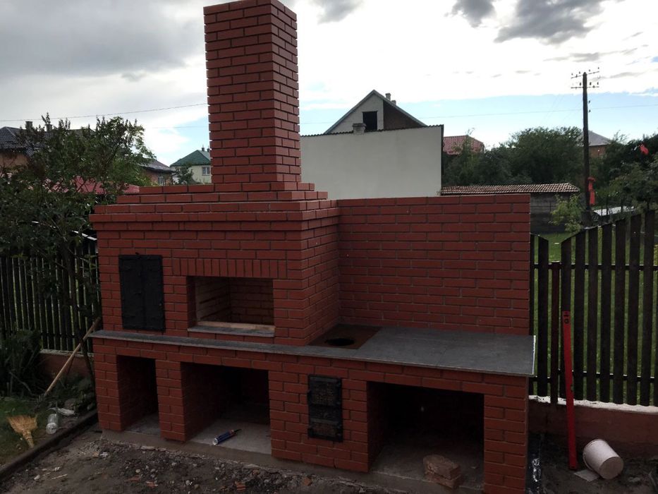 Барбекю комплекс, мангал, камін, бісєдка, паркан