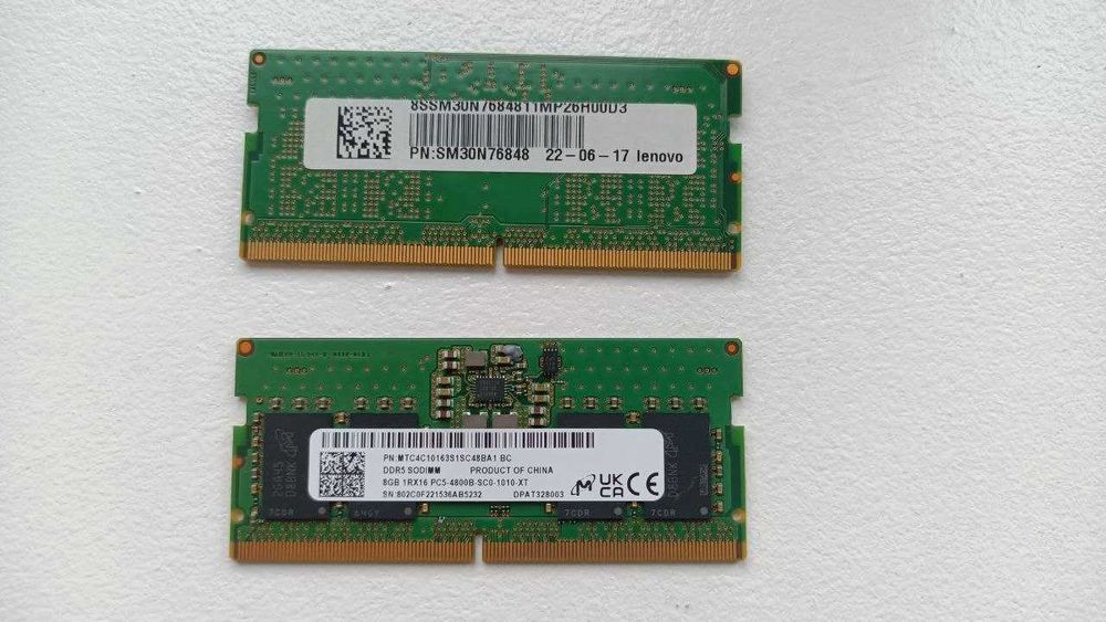 Оперативна пам'ять DDR5 SODIMM 16GB (8+8)
