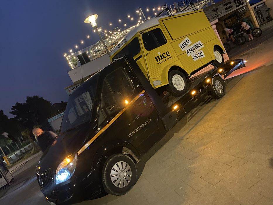 POMOC DROGOWA Laweta Przewóz pojazdów i maszyn Transport 24/7 Tanio