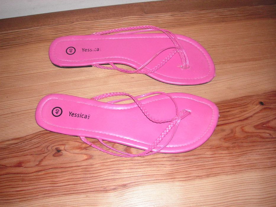 Sandálias / Chinelas Laranja e Rosa Yessica T/40