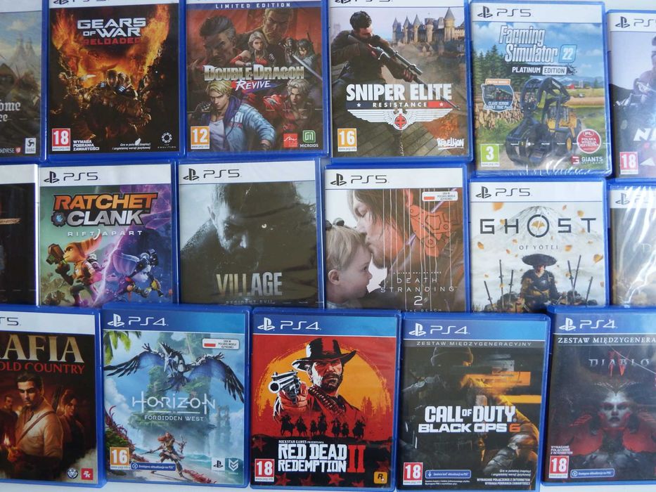 PS5 GRY ! Ghost OF Yotei ! PL w stanie IDEALNYM gry Playstation 5 !