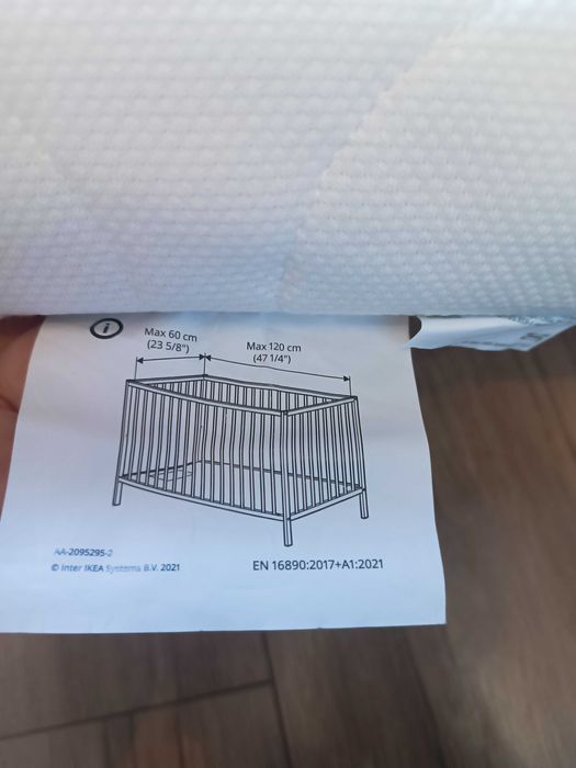 Materac materacyk do łóżeczka niemowlęcego 120x60