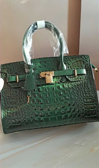 Сумка жіноча під крокодила в стилі Birkin, стьобана сумка, міні крос боді (під замовлення)