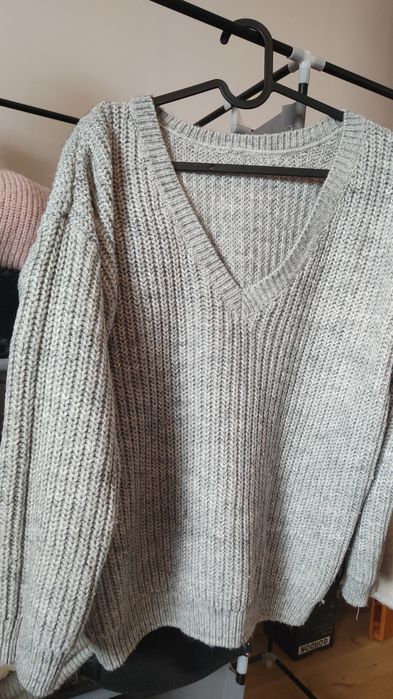Piękny mięsisty sweter 36 s reserved zimowy ciepły