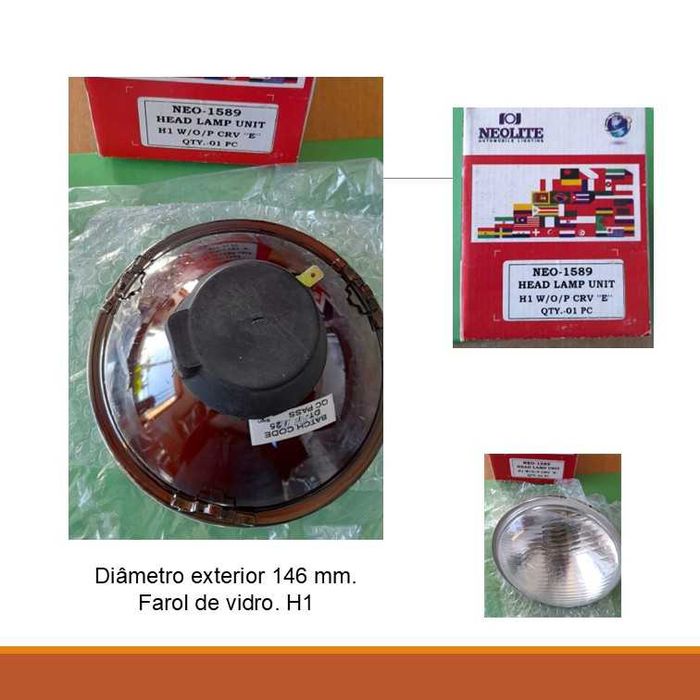 Farol de vidro 146 mm Neo