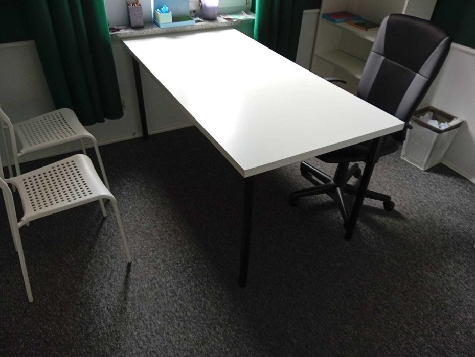 Stół / biurko IKEA LAGKAPTEN 160x80 + czarne nogi ADILS - ostatnia sztuka!