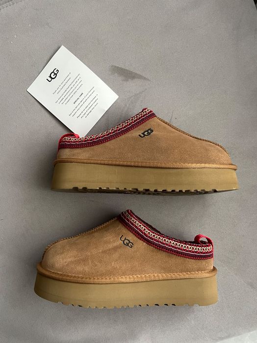 Ugg tazz 38 rozmiar bezowe brązowe z czerwoną