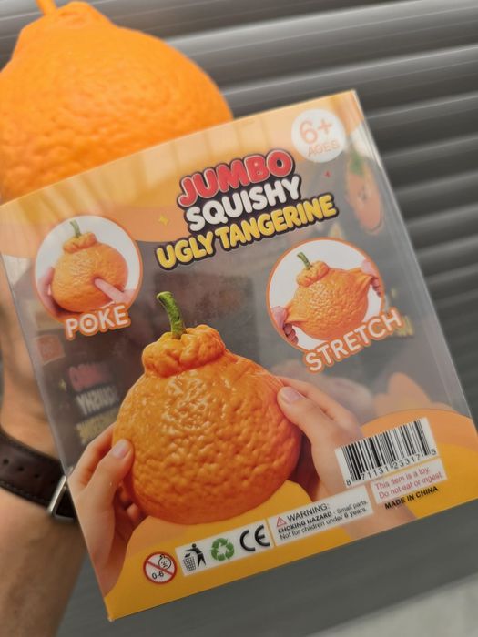 HIT ! Super gniotek squishy jumbo Pomarańcza nowy