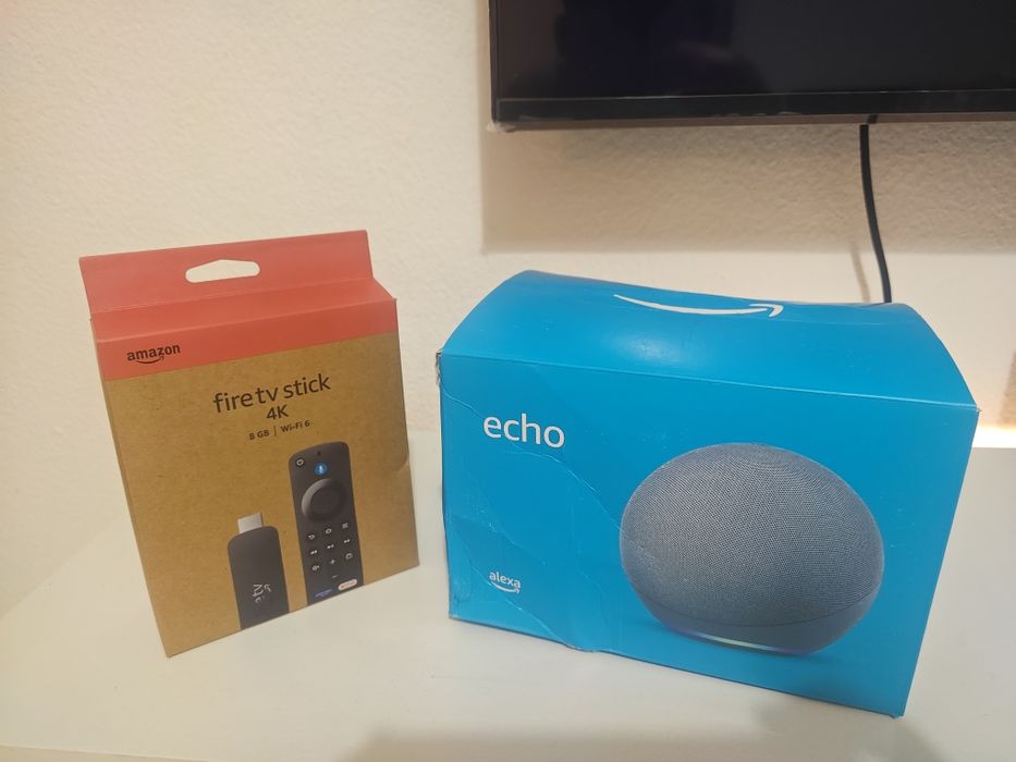 Echo Dot 5 gen + Echo 4 gen + Fire Stick Amazon