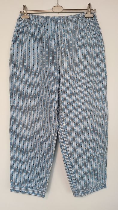 Piżama męska flanelowa niebieska