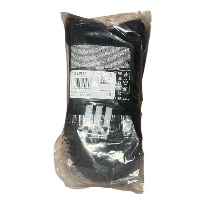 3-Stripes Linear Half-Crew Cushioned Socks 3 Pairs
