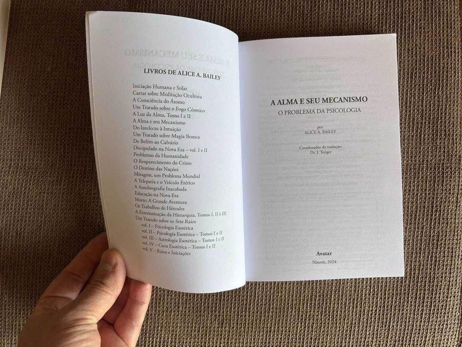 Livro de Alice Bailey A Alma e o Seu Mecanismo