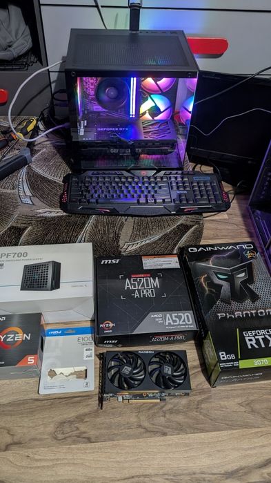 Komputer gamingowy ryzen 5 rtx 3070/rx6600xt ssd500nvme 16gb