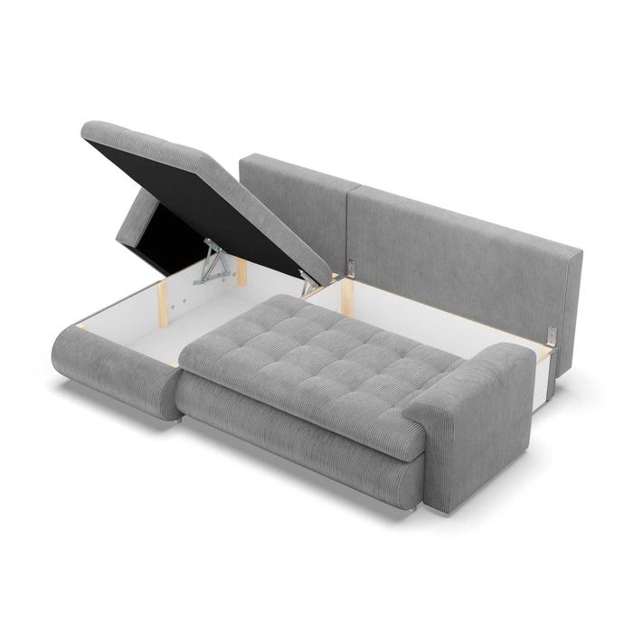 Narożnik z Funkcją Spania Foresta Sztruks 6 kolorów WYSYŁKA CAŁA PL